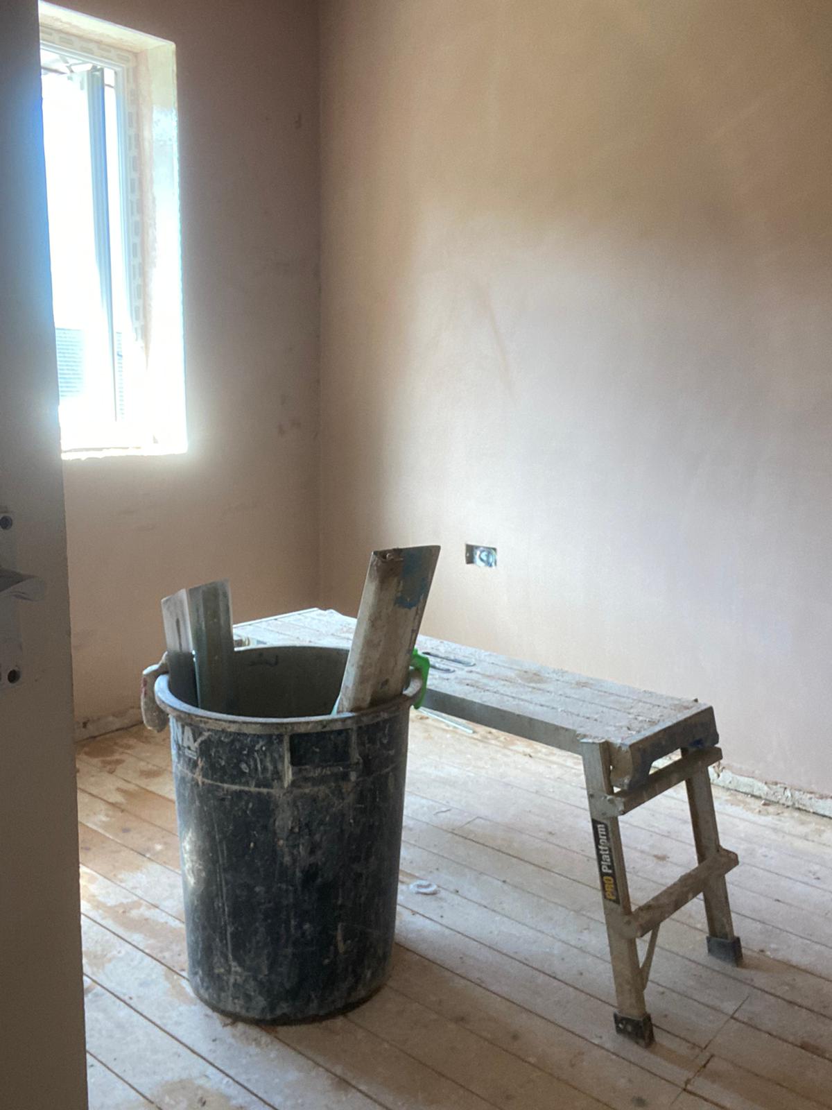 Plastering and rendering work