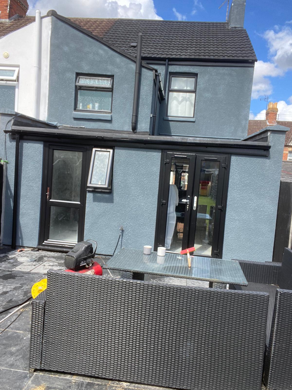 Exterior wall render Somerset