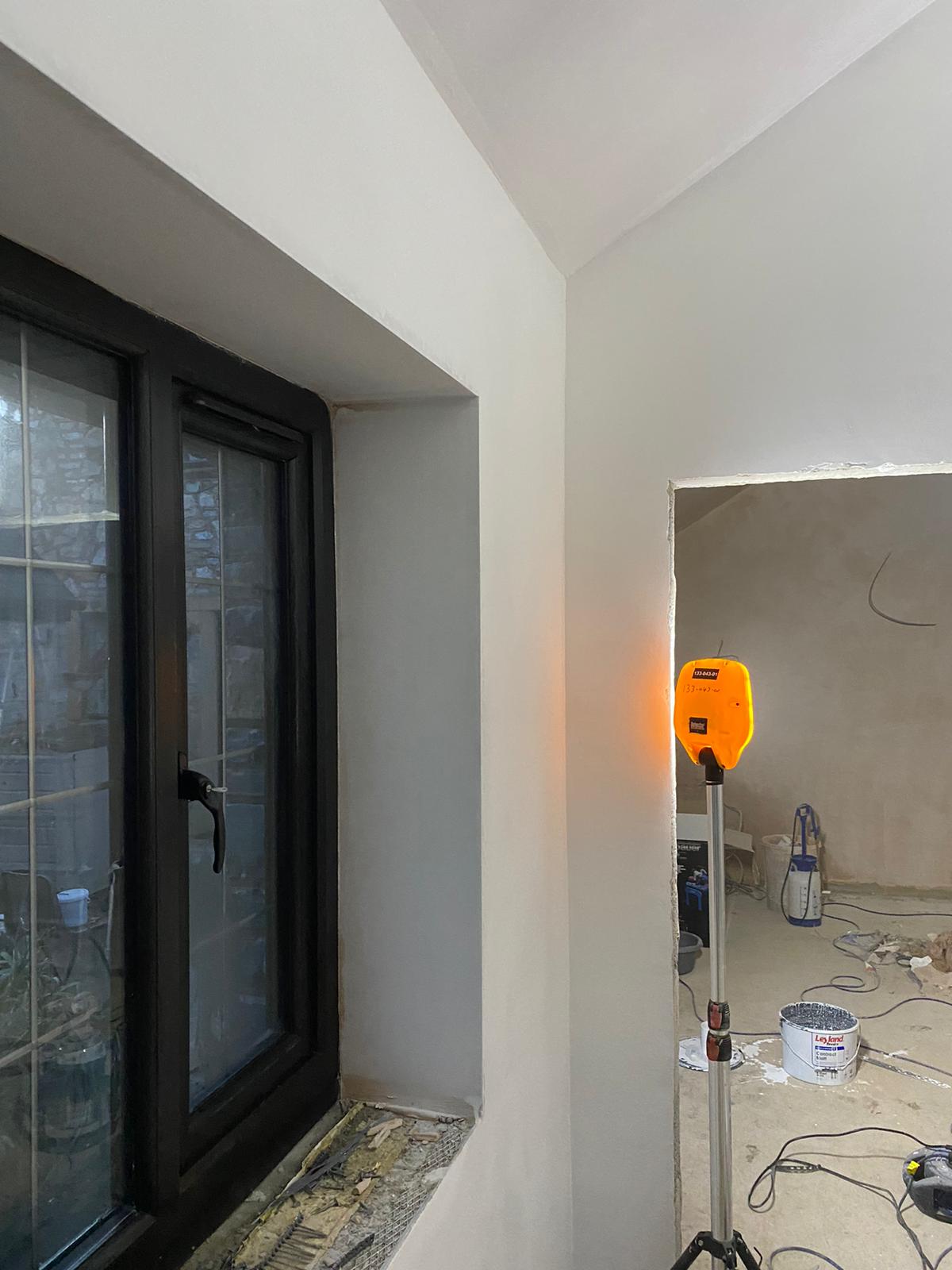 Rendering and plastering work