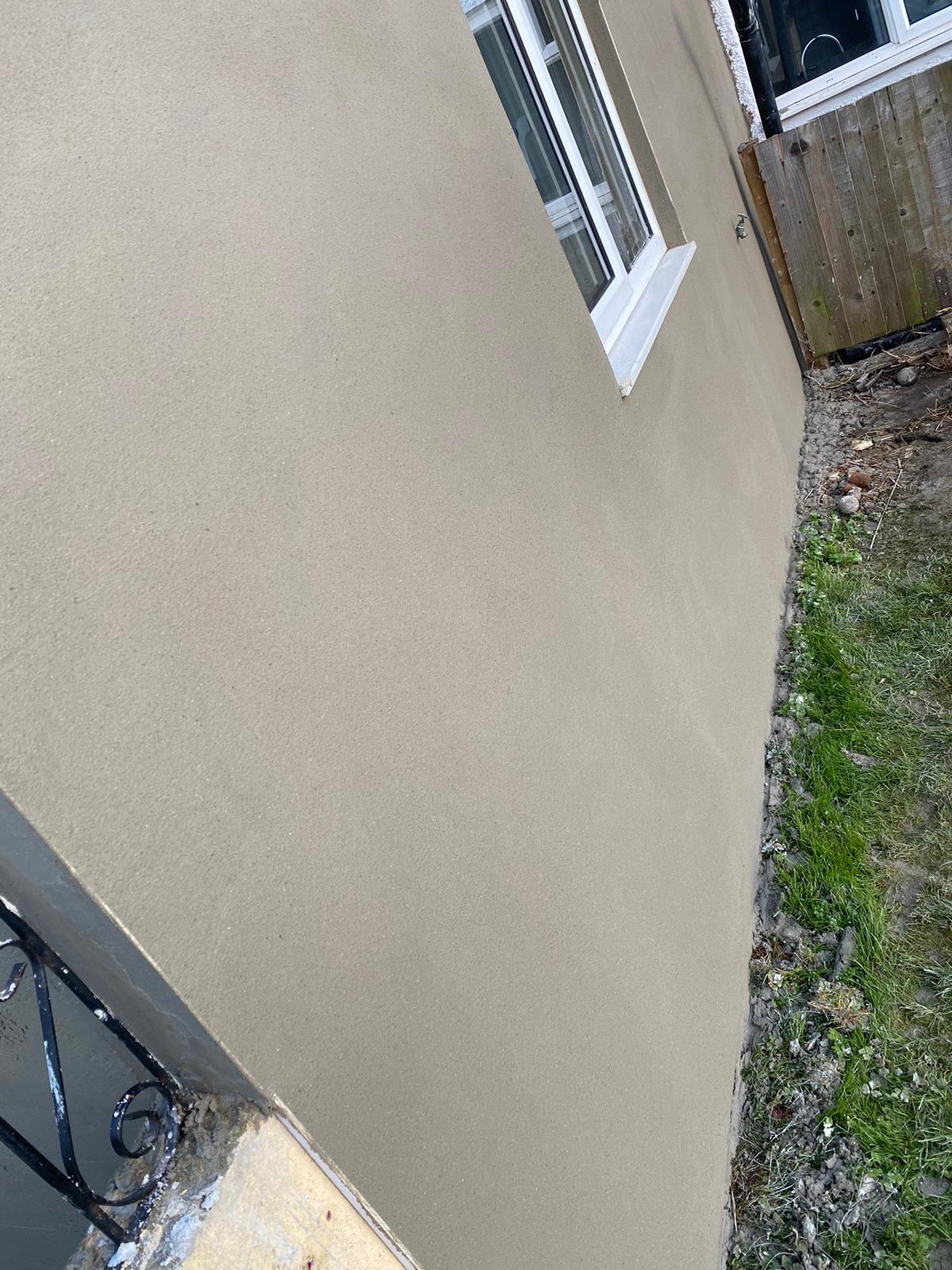 Exterior wall render project
