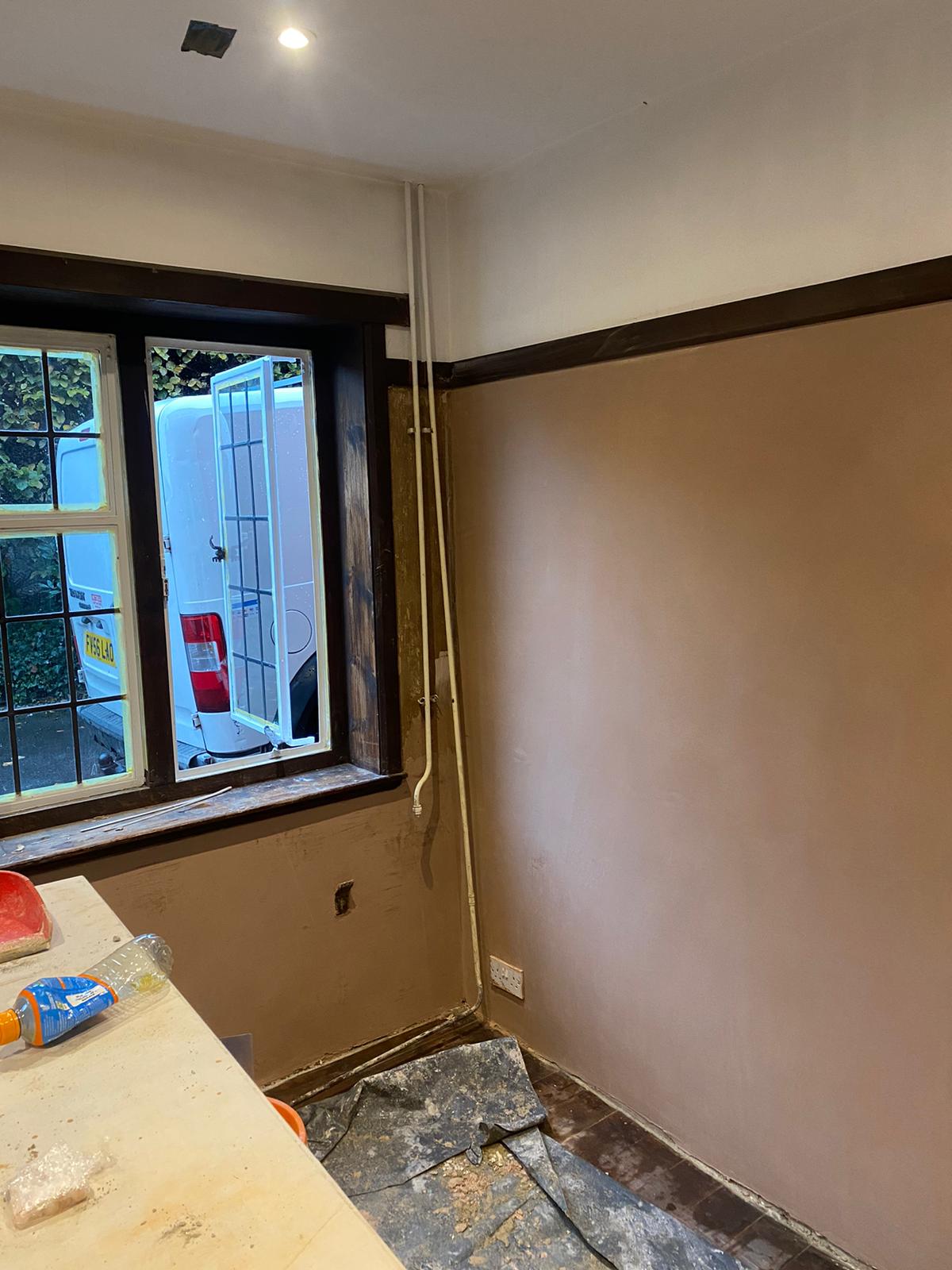 Plastering and rendering work